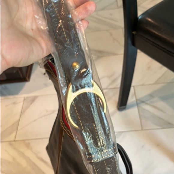 Dooney & Bourke Brown Leather Maya Hobo Bag - Picture 4 of 9